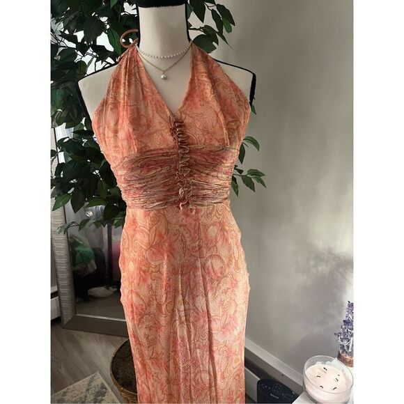 Dusk SILK DRESS VINTAGE 90’s - Picture 1 of 4